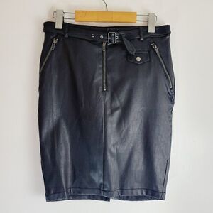 Guess Pleather NWOT rocker biker bad b*tch pencil skirt